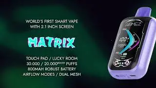 Airmez Matrix Pro 30K Puffs Disposable Vape | Dual Airflow Modes,Dual Mesh,Touch Pad Responsive