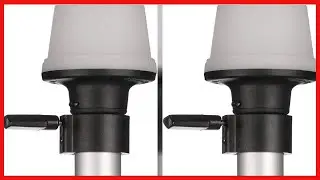Attwood 5610-48-7 Telescoping Pole Light, All-Around Light, Height-Adjustable 26-42 inches