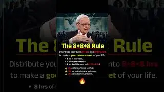 The 8+8+8 Rule: A Simple Formula for a Well-Balanced Life