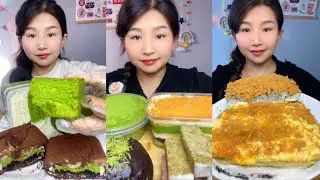 Asmr Challenge Cake 🍰🎂 Dessert 🎂 Chocolate 🍫 Tiramisu cheesecake Mochi #asmr #creamy #lavacake 