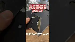 EASY Way to throw Shuriken or Ninja Stars #shorts #tutorial #ninja #naruto #anime
