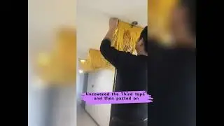 roof foil fringe curtain for wedding decoration party items