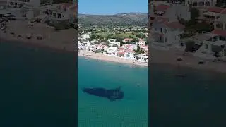 Komi #chios #greekislands #greece #travel #drone #summer #resort #beach #villages #sunny #shipwreck
