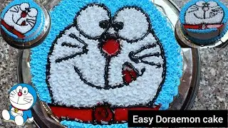 Beautiful and easy doraemon cake for kids || Chocolate flavour || Step by step