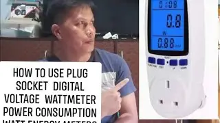 Paano gamitin ang Plug Socket Digital Voltage Wattmeter Power Consumption Watt meter  Energy Meter?