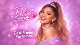 Ariana Grande - Ride or Shine 💖 | Best Friends Pop Anthem (Official AI lyric video)