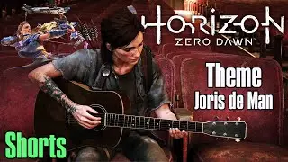 Ellie Plays Horizon Zero Dawn Theme by Joris de Man - TLOU Part 2 Guitar Cover #Shorts