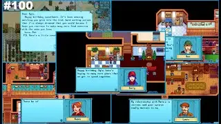 Ep100 Stardew Valley Expanded+Mods Gameplay: Winter Year 2 - Happy Birthday Gifts From Villagers