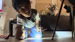 Light tricks Airplane Show #airplane 