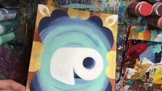 Speed Painting: untitled toilet paper painting