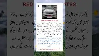 Pakistan Red Number Plate Mystery! Laal Number Plate ka asal raaz kya hai? #Pakistan #RedNumberPlate