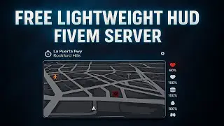 Free Modern Lightweight HUD script Fivem | Qbcore & Esx