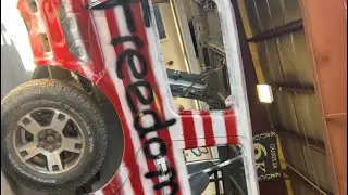 Southwest speedway tuff truck main event night show (roll over at the end)