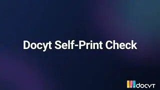 Docyt Self-Print Check