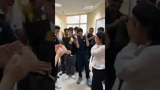 Pretend to fright and surprise the teacher 🥰#fyp #surprise #teacher #respect #love