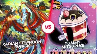 Сияющий Тайфун Руник против Вкусняшки Мицуруги | Yu-Gi-Oh! Местный стол 1