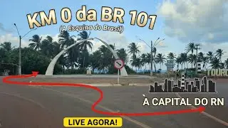 AO VIVO: Do Km 0 da BR 101 a Natal RN #GoPro