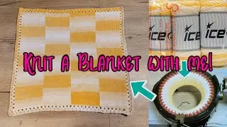 Knitting a blanket on the Addi Knitting Machine - remaking my own pattern!