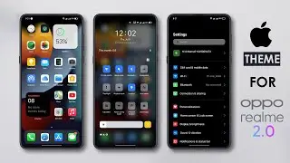 iOS 15 (Dark mode) with Control Centre for Realme and Oppo Devices