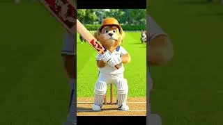 Funny AI Animal Cricket 🏏 | Dog vs Rabbit Short Video