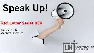 Speak Up! (Red Letters part 88) - Ps. Simon Bacher