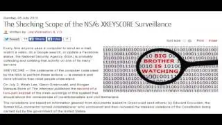 The Shocking Scope of the NSA's XKEYSCORE Surveillance