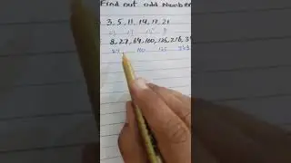 Find out odd number | assistant past papers mcqs | PPSC FPSC NTS SPSC math | ppsc past papers mcqs