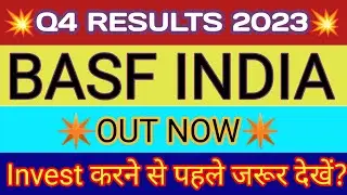 BASF India Q4 Results 2023 🔴 BASF Results 🔴 BASF India Share Latest News 🔴 BASF Share Analysis