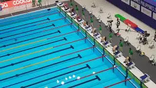 2019 SEA Games 100m Men's Butterfly - Schooling v Quah