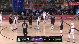AUSTIN RIVERS JUST BOUNCE THE BALL ON LEBRON JAMES HEAD