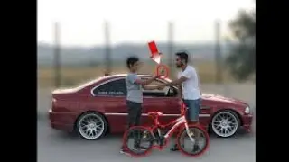 BMW ile bisiklet takas etti