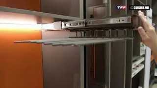 Lateral pull-out pants rack