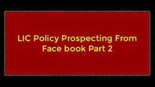 Prospecting From Face book Part 2