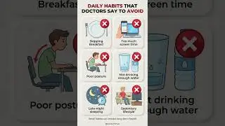 Daily Habits That Doctors Say to Avoid | Small Choices, Big Impact #wellnesstips #doctorfithub