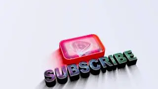 New animated YouTube subscribe Intro with sound 2021 - 3D Logo Reveal  No Copyright   #24