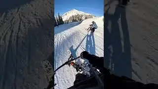 Sno-Go Ski-Bikes 😍 #mtb #ski