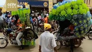Eco-art: Turning plastic bottles into motorcycle helmets