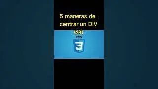 💥👌🤑 COMO CENTRAR UN DIV CSS | 5 MANERAS FACILES DE HACERLO | APRENDE ALGO DIARIO #pmfoxtecnologies