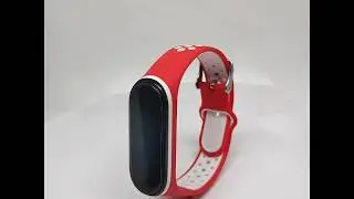 ​​​​​​​Xiaomi Mi Band 4 Strap Smart Accessories Replacement Strap - BLACK RED