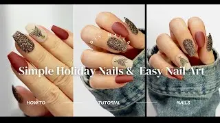 Simple Holiday Nails | Easy Nail Art | First Impressions | Nail Tutorial | DIY Nails