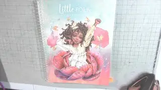 NEW BOOK FLIP - Little FOLKS, I may coil bind it, color and chat.