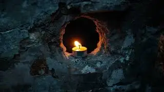 Candle in the Wall &ndash; 2 Hour Ambient Flame Loop | Dark Gothic Screensaver in 4K