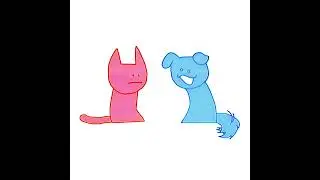 WHO CAN IT BEE NOW?? ik the sync is off 💀 #animated #animation #art #shitpost #dog #cat