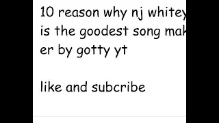 ten reason why nj whitey is the best music