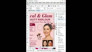 Beauty Parlour Marketing Materials Design in CorelDRAW (Flex, Poster, Flyer)