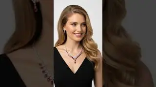 Perfect pair: Black dress and a breathtaking diamond necklace! Total red carpet inspo #DreamScreenAI