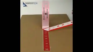 Red Paper security tamper evident tape