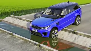 Cars vs Street Gutter Challenge #3 in BeamNG Drive (Long video Special) Mobil vs Street Gutter