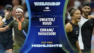 Swiatek/Ruud vs. Errani/Vavassori Highlights | 2025 US Open Final