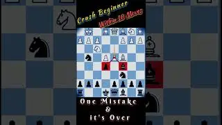 Destroy Beginner&rsquo;s Defense in Just 10 Moves! 🎯 #chess #chesstraps